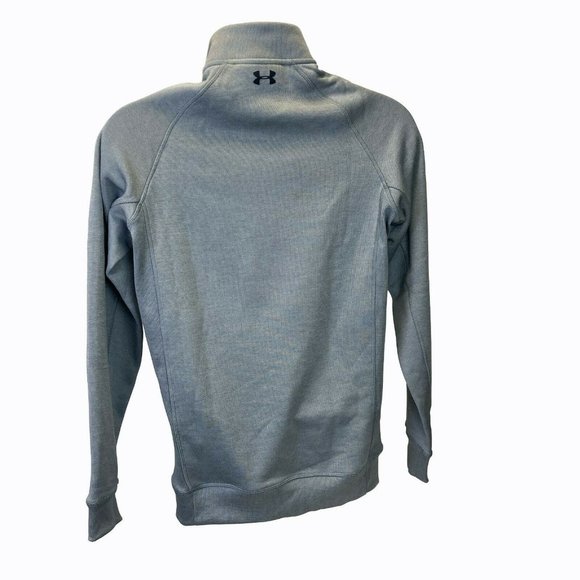 Under Armour Storm Golf Mens Size Small Gray 1/4 Zip Fleece Sweater Lightweight - Picture 2 of 6